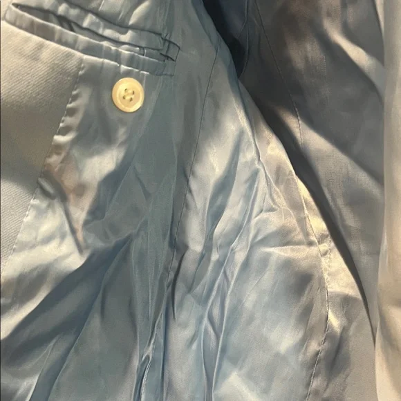 Black Halo Light Blue Blue Hugo Blazer with White Buttons - Picture 6 of 8